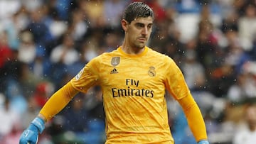 Thibaut Courtois, en el Real Madrid-Levante de la cuarta jornada de LaLiga Santander 2019-2020.