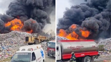 Incendio en Valle de Chalco, Edomex consume planta recicladora de PET | VIDEO