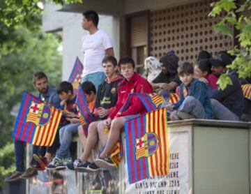 Gran ambiente en las calles de Barcelona. 