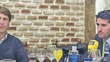 <b>TERTULIA. </b>Carlos Suárez y Caminero hablaron de la espléndida situación deportiva del Valladolid.