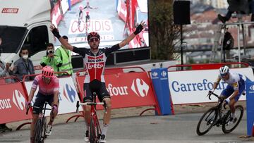 04/11/20  VUELTA CICLISTA A ESPA&bdquo;A 2020  CORONAVIRUS  COVID-19    ETAPA 14  LUGO  -  OURENSE   TIM WELLENS VENCEDOR DE LA ETAPA CICLISMO VUELTA A ESPA&Ntilde;A 2020 