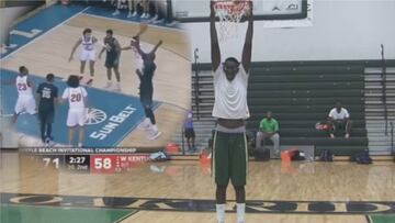 Estilo Tacko Fall: los peculiares tiros libres de este jugador de 2,29