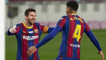 Araújo: "A Messi lo veo contento y entrenando como una bestia"