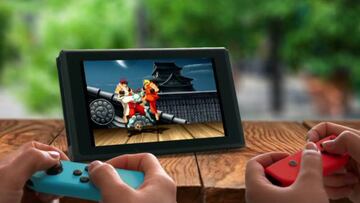 Nintendo Switch en modo table-top.