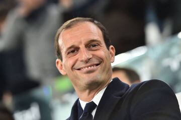 A very pleased looking Juventus' coach, Massimiliano Allegri.