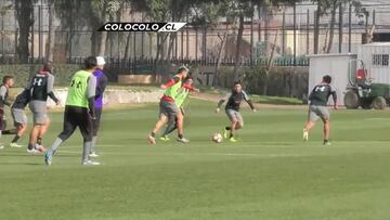 Lo + visto: El golazo de Morales en última práctica de Colo Colo