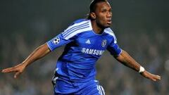 Didier Drogba cuando jugaba en el Chelsea.