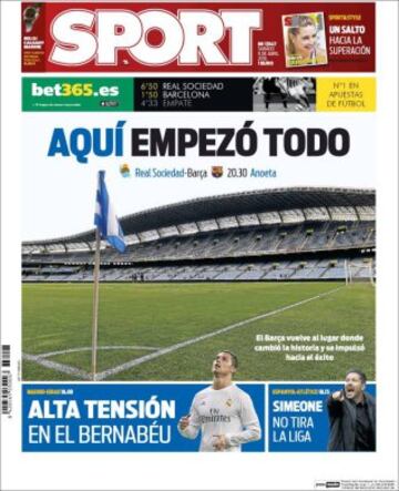 Portadas de la prensa mundial