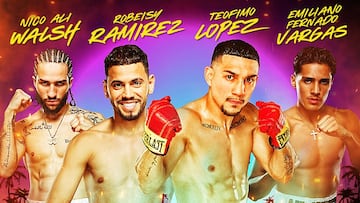 Cartel de la velada organizada con Top Rank con Teofimo L車pez como protagonista.