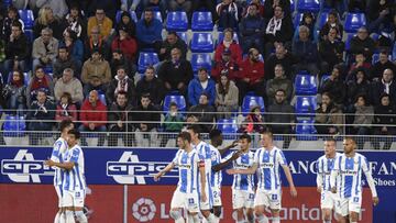 18/05/19 PARTIDO DE PRIMERA DIVISION HUESCA  -  LEGANES   GOL 1-0 MANTOVANI  ALEGRIA