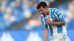 'Chucky' Lozano salió lesionado en la derrota del Napoli