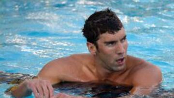 Michael Phelps, tras acabar séptimo en la final de los 100 metros libres en Irvine.