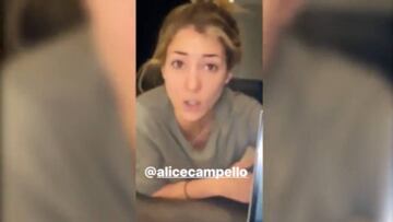 El enfado monumental de Alice Campello con Morata por grabarle en vídeo sin avisar