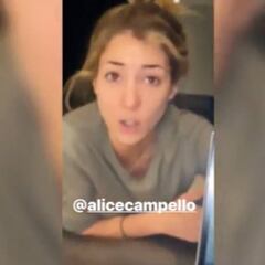 El enfado monumental de Alice Campello con Morata por grabarle en vídeo sin avisar