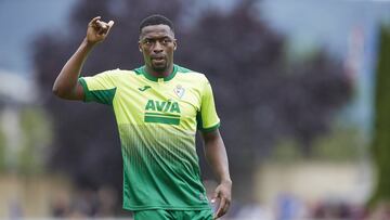 Amorebieta, Vizcaya ,Spain, 17/07/2019 . Papakouli Diop during the PRESEASON SOCCER MATCH between S.D AMOREBIETA VS S.D EIBAR at Municipal Field of Urritxe.