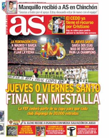 Las portadas de AS de febrero