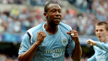 Wanchope, con el Manchester City.