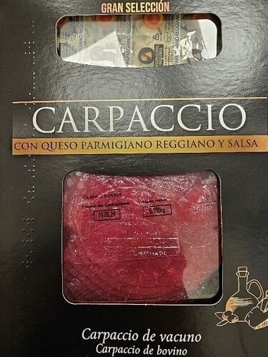 Alerta alimentaria con un famoso carpaccio de Espa?a: detectan salmonella