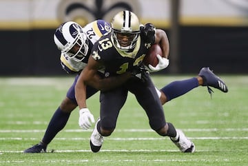 El wide receiver de los Saints tuvo un gran día en su duelo contra Rams. (27.10)