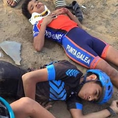 Varios niños son atropellados en Arabia Saudí con un maillot de un club ciclista de Getxo