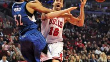 Pau Gasol no puede superar a Karl-Anthony Towns