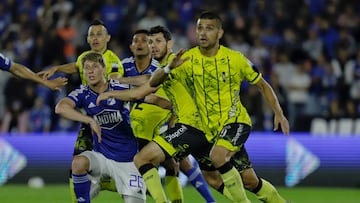 Millonarios y Alianza Petrolera en un partido de la Liga BetPlay.