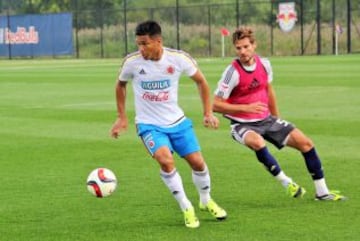 Colombia jugó en el campo de entrenamiento de los New York Red Bulls. El único convocado que no tuvo acción fue Macnelly Torres, quien se recupera de un golpe