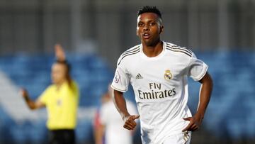 Rodrygo, con el Castilla.