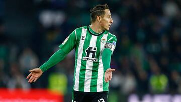 Andres Guardado of Real Betis  during the La Liga match, Date 17, between Real Betis and FC Barcelona played at Benito Villamarin Stadium on February 01, 2023 in Sevilla, Spain. (Photo by Antonio Pozo / Pressinphoto / Icon Sport)