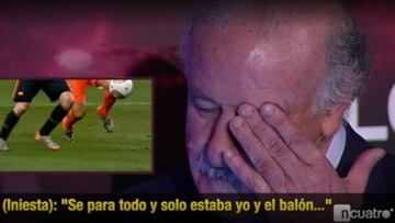 Del Bosque gets teary-eyed watching Iniesta's World Cup winner 8 years on