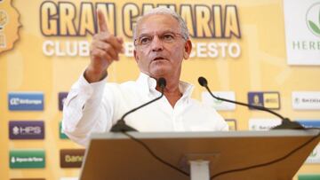 Miguelo Betancort, durante su despedida como presidente del Herbalife Gran Canaria.