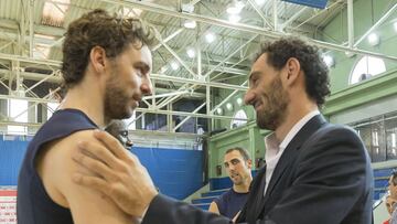 Garbajosa con Gasol.
