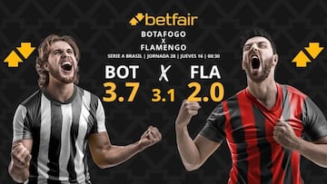 Botafogo vs. Flamengo: horario, dónde ver, pronósticos y clasificación