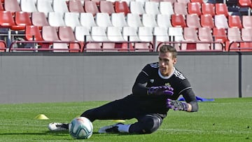 Entrenamiento de la UD Almeria.. Fernando Martinez