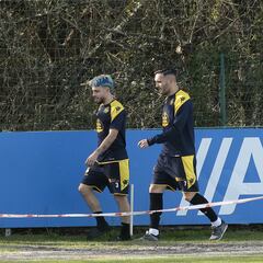 Moderado optimismo en el Deportivo con el tobillo de Mella