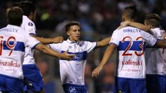 Futbol, Universidad Catolica vs San Lorenzo
 Copa Libertadores 2017
 El jugador de Universidad Catolica Diego Buonanotte, centro, celebra con sus companeros su gol contra San Lorenzo durante el partido del grupo 4 de la Copa Libertadores de America disputado en el estadio San Carlos de Apoquindo en Santiago, Chile.
 12/04/2017
 Andres Pina/Photosport
 *********
 
 Football, Universidad Catolica vs San Lorenzo
 Copa Libertadores Championship 2017
 Universidad Catolica&#039;s player Diego Buonanotte, center, celebrates with teammates after scoring against San Lorenzo during the group 4 match of the Copa Libertadores Championship 2017 at the San Carlos de Apoquindo stadium in Santiago, Chile.
 12/04/2017
 Andres Pina/Photosport