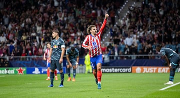 El delantero francés anotó su primer gol en esta edición de la Champions. La pasada temporada anotó 5 tantos.