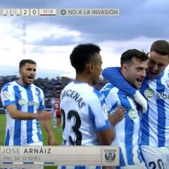 Resumen y goles del Leganés vs Mirandés de la Liga SmartBank