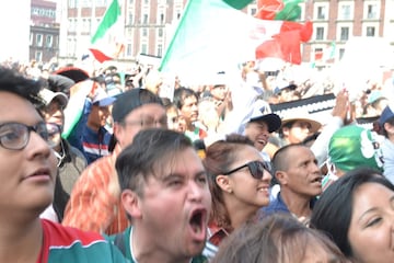 Así se vivió la derrota de la Selección Mexicana en el Zócalo de la CDMX