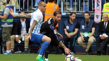 Sandro jugó tocado en el partido ante el Real Madrid