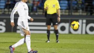 Omar Mascarell, en un partido con el Castilla.