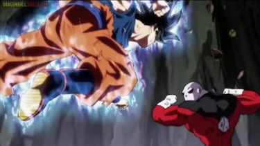 Dragon Ball Super: Goku Ultra Instinto Perfecto desatado contra Jiren