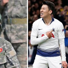 El soldado Son Heung-Min ante sus últimas horas de servicio