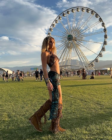 Andrea Dalmau durante el Festival de Música y Artes del Valle de Coachella 2025 en el Empire Polo Club el 11 de abril de 2025 en Indio, California.