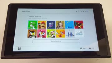 Así es el aspecto y la interfaz de Nintendo Switch tras sacarla de la caja