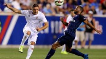 Joaqu&iacute;n, durante un amistoso reciente ante el PSG. 