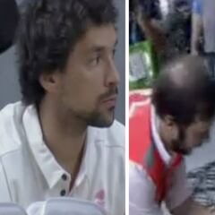 La cara de Llull al ver a Kuzmic salir en silla de ruedas y llorando
