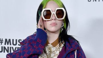 Billie Eilish en el after party de los Grammy 2020 ofrecido por Universal Music Group, California. Enero 26, 2020.