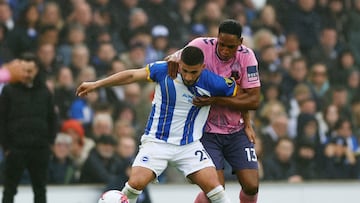 Yerry Mina regresa en goleada del Everton ante el Brighton