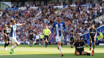 Brighton vence al Leeds United y dormirá en la parte alta de la clasificación en Premier League